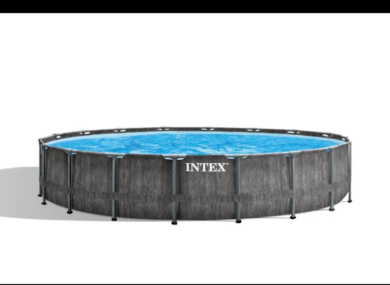 استخر پیش ساخته فریمی 457*122 Kit Piscine Prism Frame Greywood اینتکس 26744 Intex — تصویر ۱۰