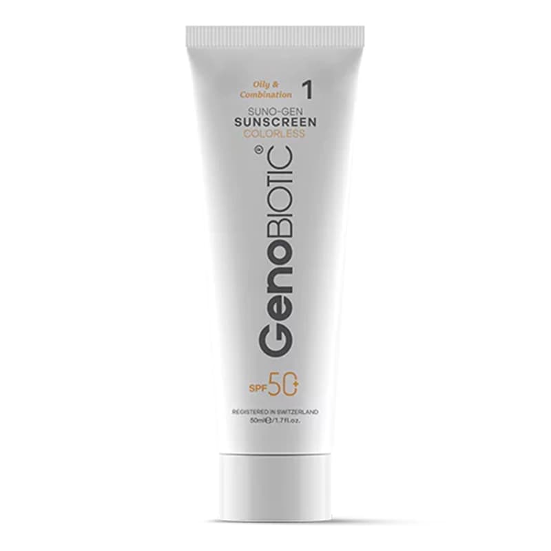 ضدآفتاب بی رنگ ژنوبایوتیک SPF50 حجم50 — تصویر ۱۲