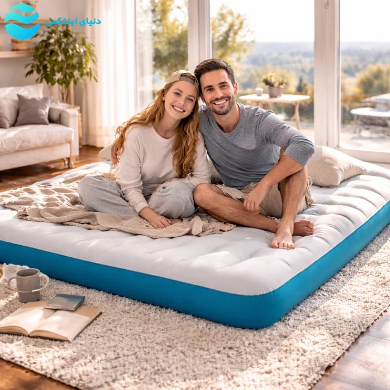 تشک بادی کمپینگ دو نفره Camping Mat اینتکس 67999 Intex — تصویر ۹