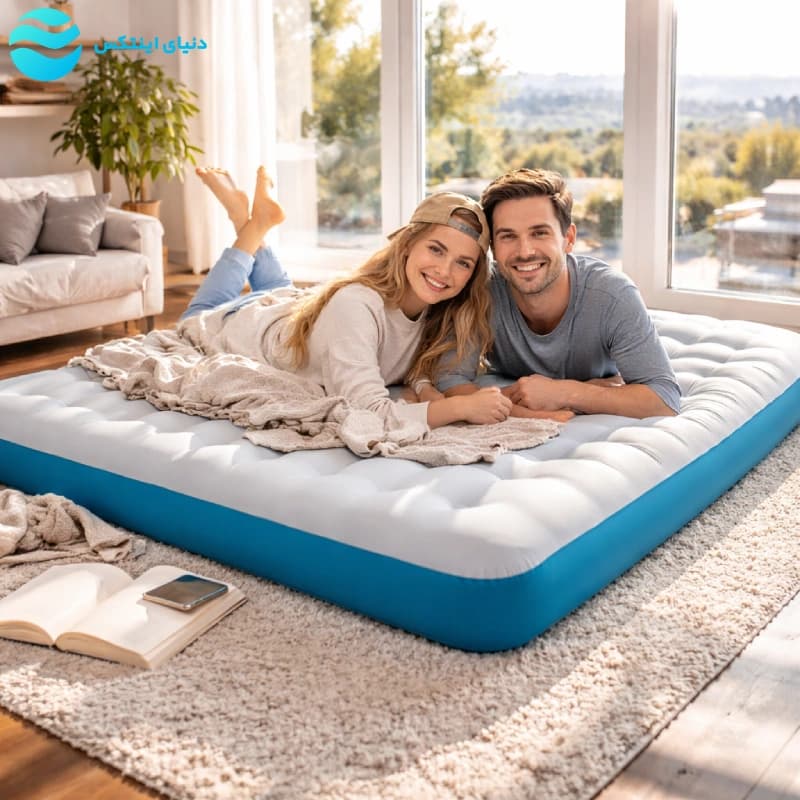 تشک بادی کمپینگ دو نفره Camping Mat اینتکس 67999 Intex — تصویر ۴