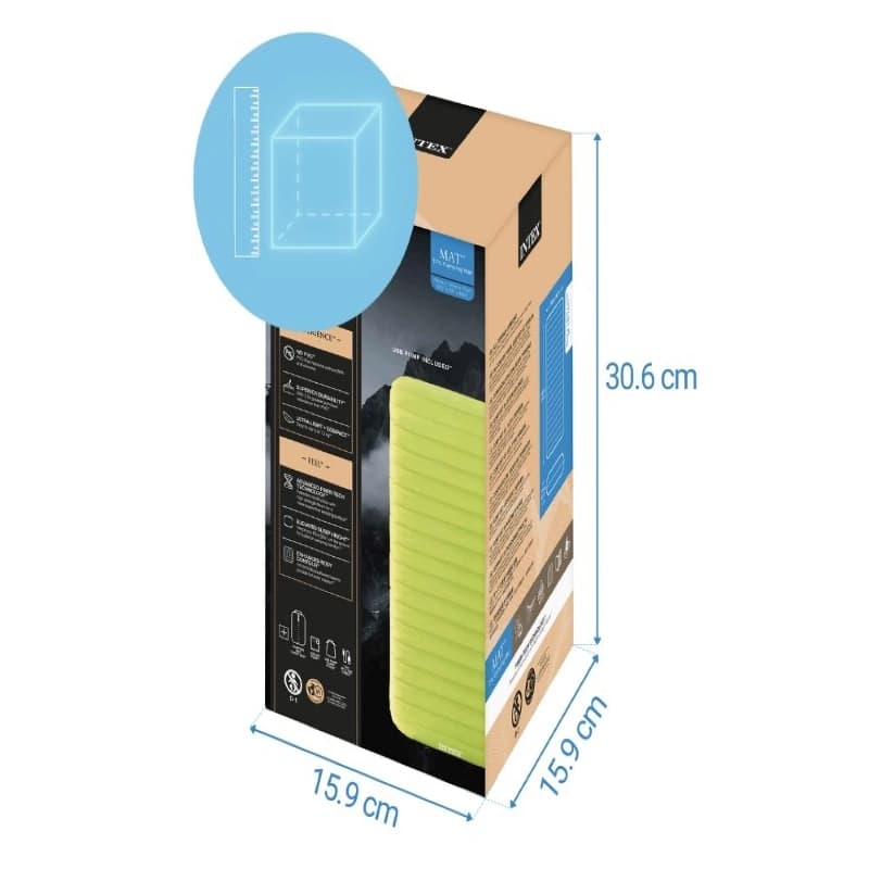 تشک بادی کمپینگ یکنفره اینتکس 64097 Intex — تصویر ۶
