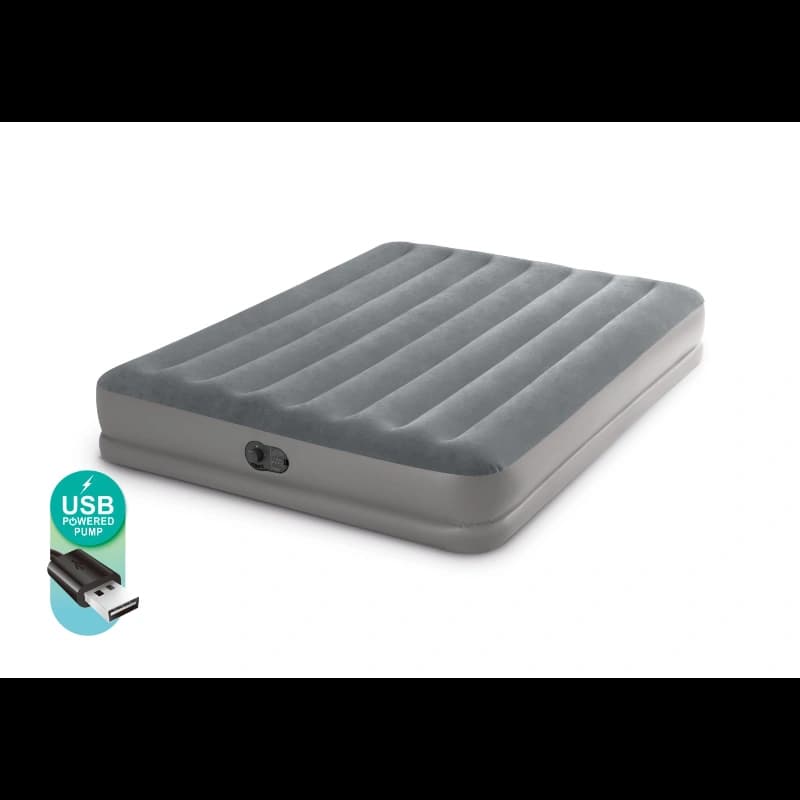 تخت خواب بادی دو نفره با پمپ USB 64114 Intex — تصویر ۲