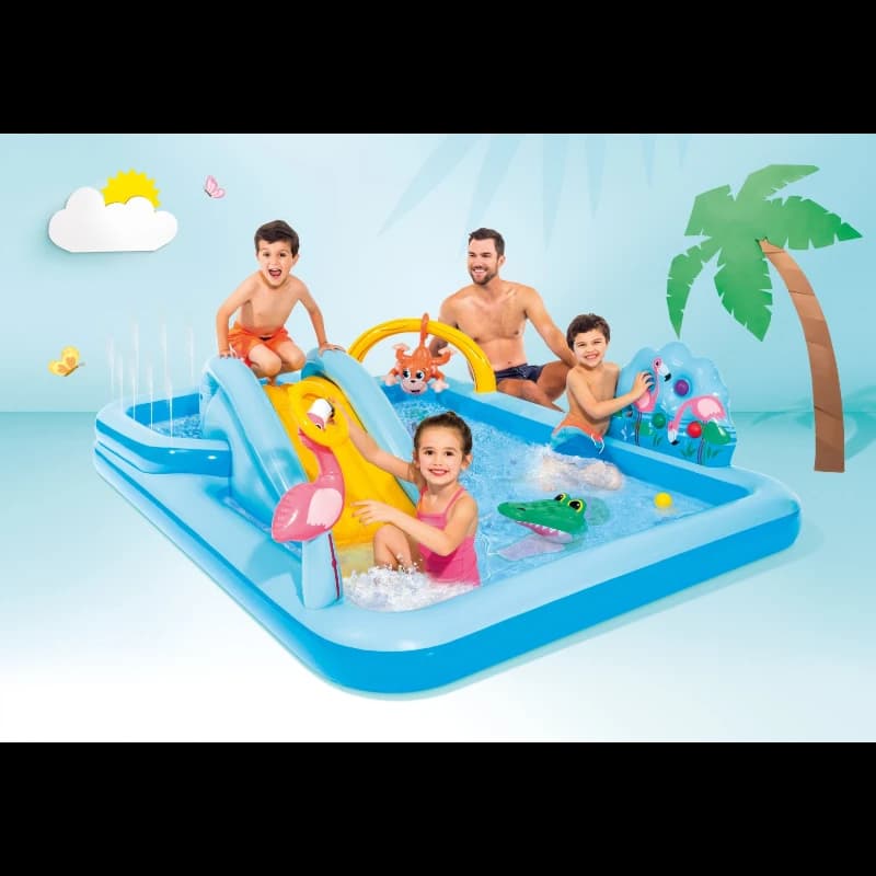 پارک بادی سرسره دار طرح جنگل اینتکس 57161 Intex — تصویر ۹