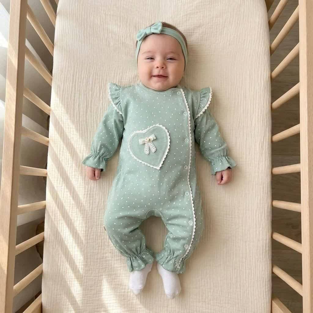 سرهمی نوزادی تا کودک بچگانه دخترانه طرح پرنسس راحتی کد 836