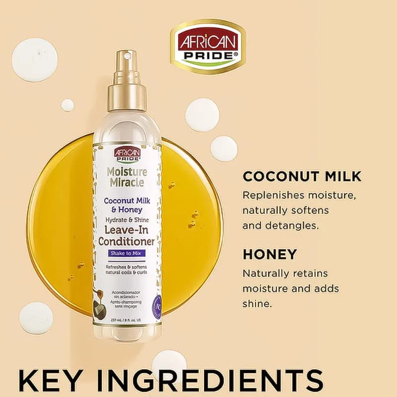 روغن موی فر افریکن پراید {African Pride Moisture Miracle} حجم 118 میلی لیتر — تصویر ۳