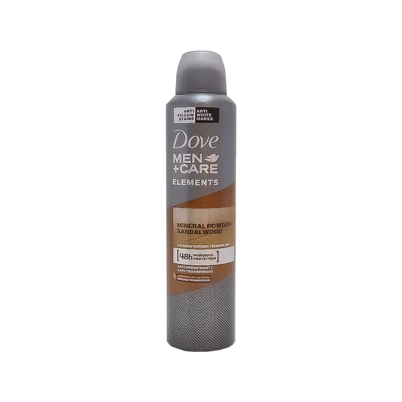 اسپری بدن ضد تعریق داو مردانه {Mineral Powder + Sandalwood }حجم 250 میل