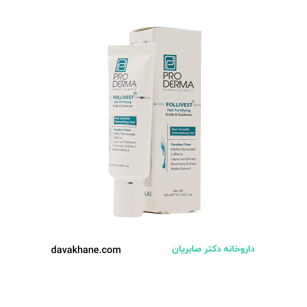 ژل تقویت کننده موی سر و ابرو پرودرما ۲۰ میلی لیتری — تصویر ۴