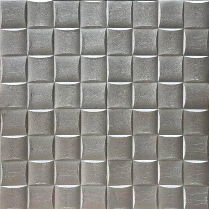 دیوارپوش فومی کد 04-73 ابعاد 70در70 نقره ای — تصویر ۲