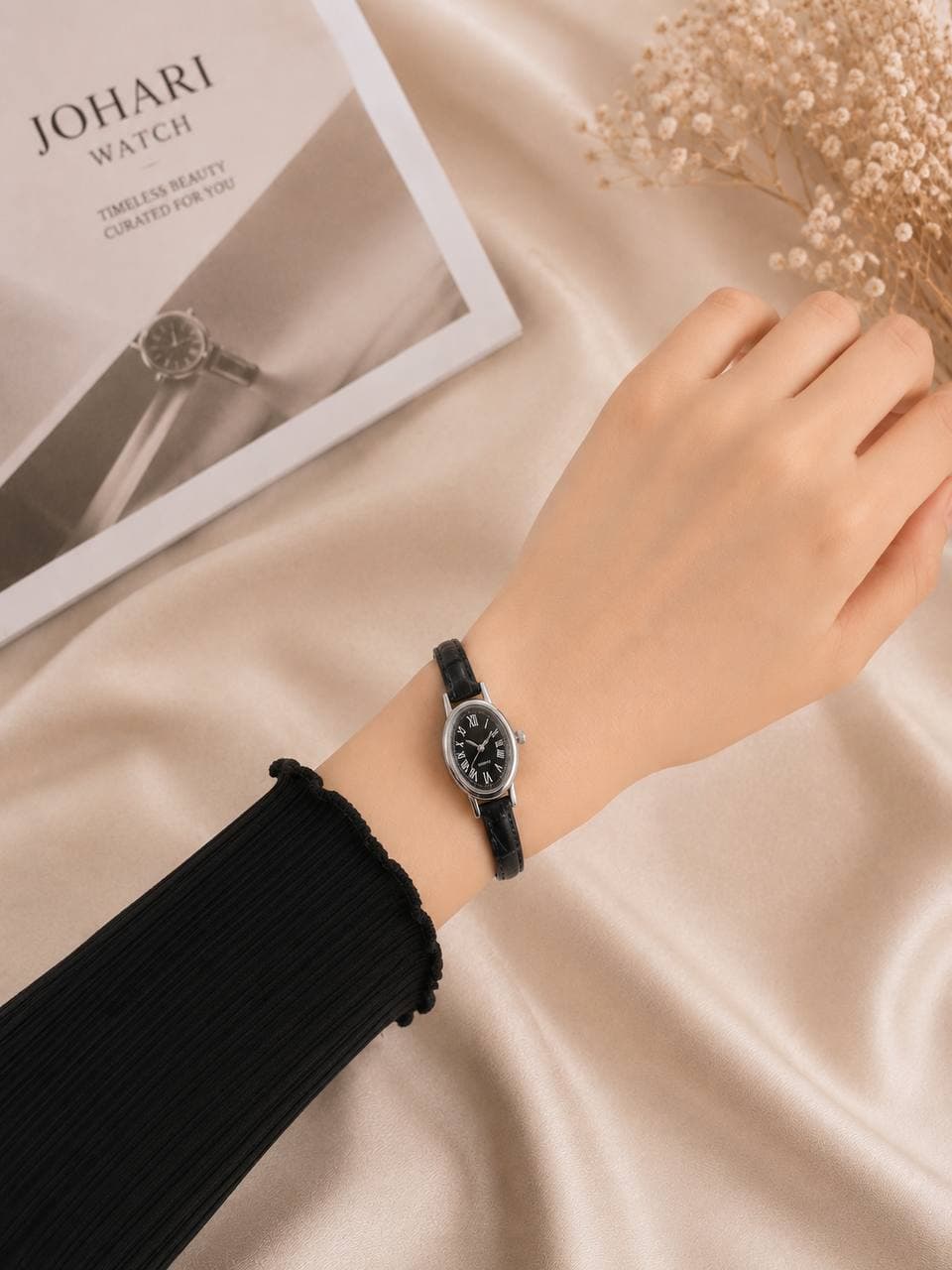 ساعت زنانه مینیمال بند چرمی کیفیت عالی در رنگ بندی متنوع کد 1925086 — تصویر ۷