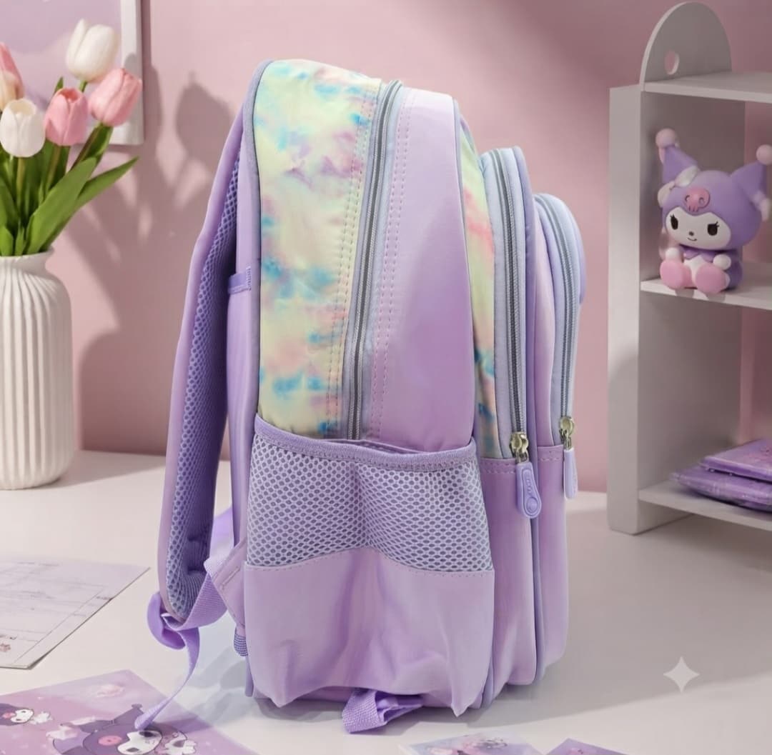 کیف مدرسه سه تیکه طرح کرومی آبنباتی کد 6523 — تصویر ۸