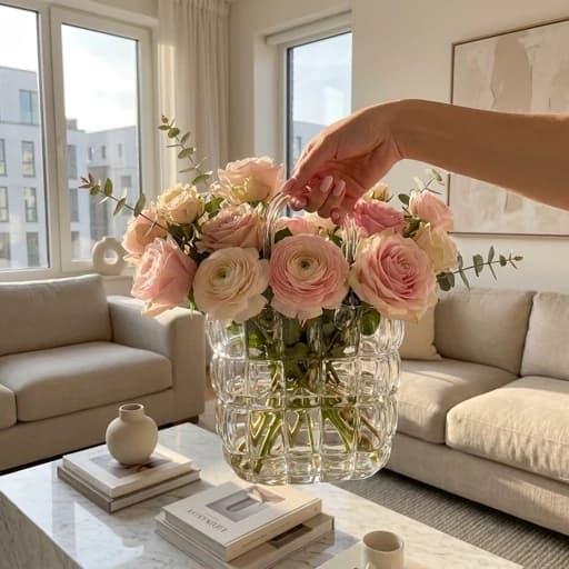 گلدان طرح کیف شیشه ای — تصویر ۱۲