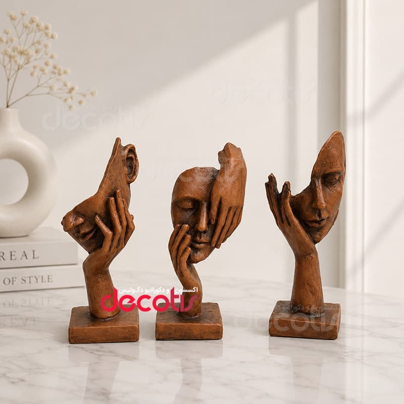 مجسمه رخ متفکر 3 عددی