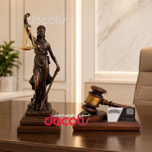 ست چکش و مجسمه فرشته عدالت نفیس و باکیفیت