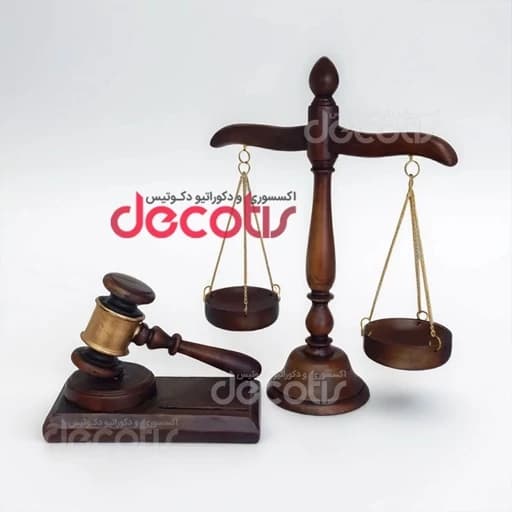 دکوری چکش و ترازو عدالت 2 عددی — تصویر ۵