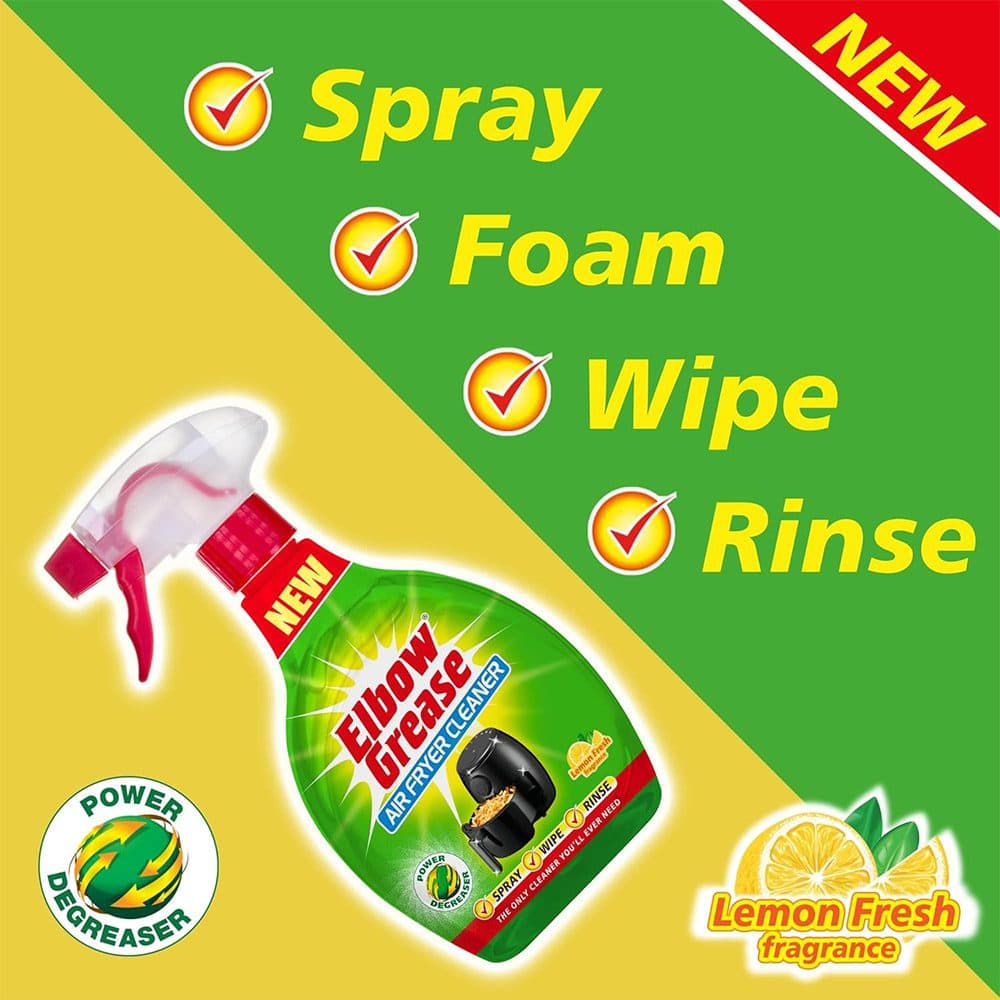 اسپری تمیزکننده چربی دستگاه هوا پز البو گریس Elbow Grease با رایحه لیمو حجم 500 میل — تصویر ۸