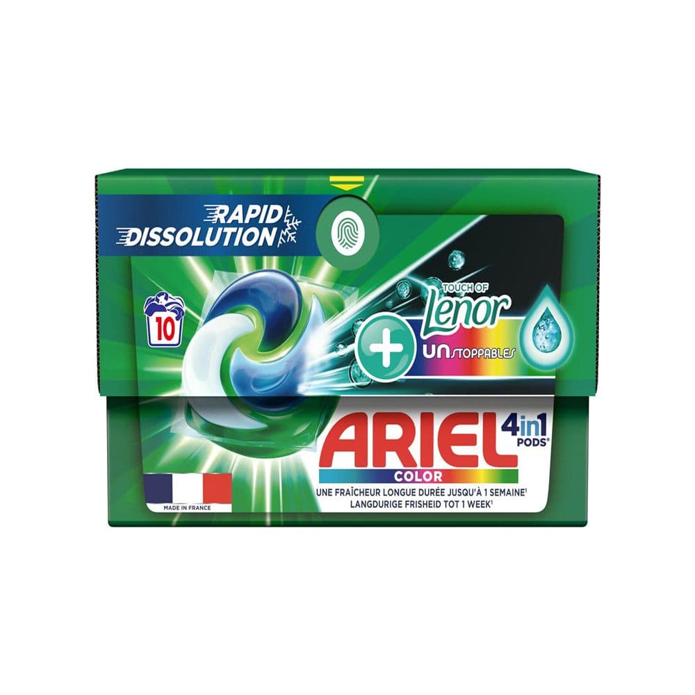 قرص ماشین لباسشویی آریل Ariel مدل Lenor Touch Of+ بسته 10 عددی