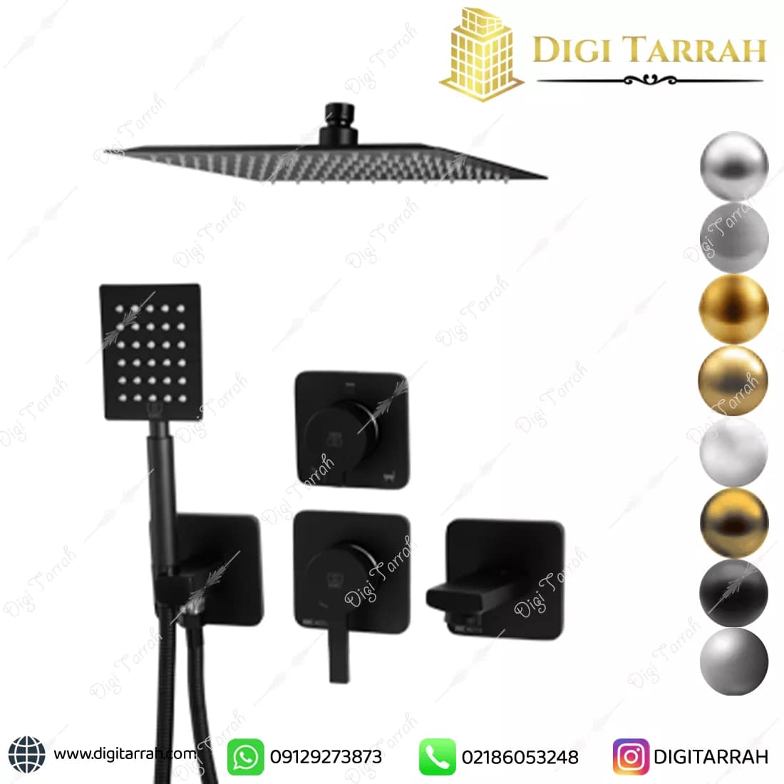 شیر دوش توکار kwc مدل متیس تیپ 4 — تصویر ۶
