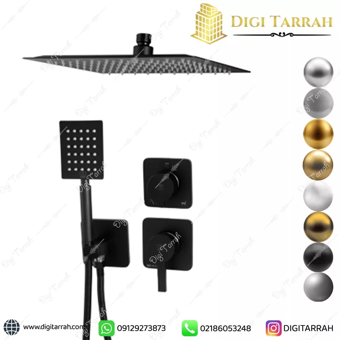 شیر دوش توکار kwc مدل متیس تیپ 3 — تصویر ۷