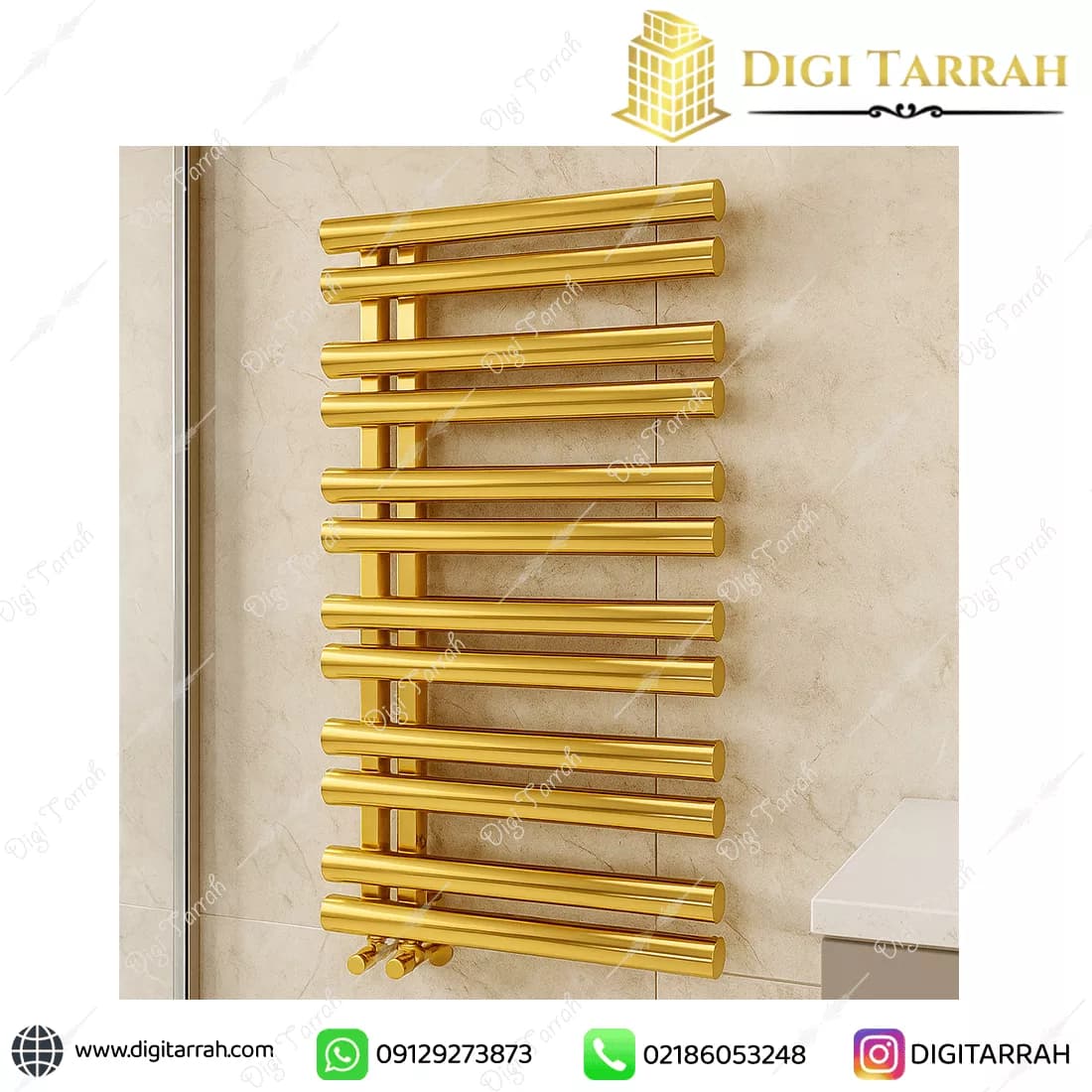 رادیاتور حوله خشک کن برای حمام — تصویر ۱۰