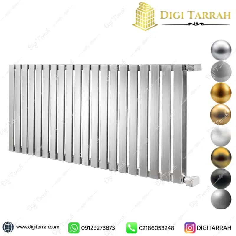 رادیاتور استیل دکوراتیو سالنی — تصویر ۷