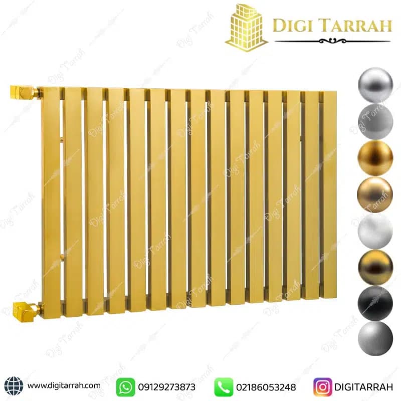 رادیاتور استیل دکوراتیو سالنی — تصویر ۴