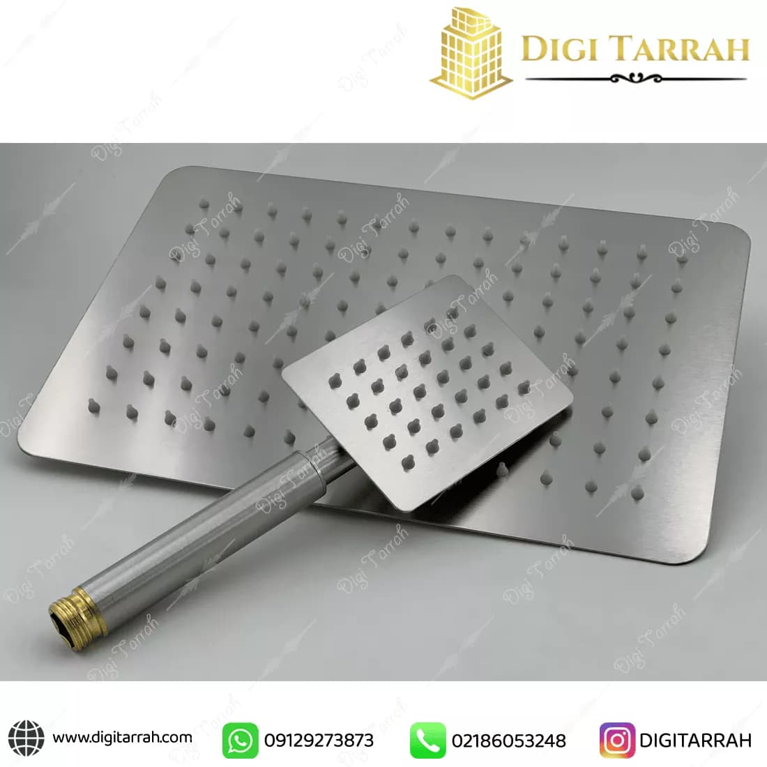 سردوش استیل ۳۰۴ مات مستطیل ۲۰ در ۳۰ سانتی متر