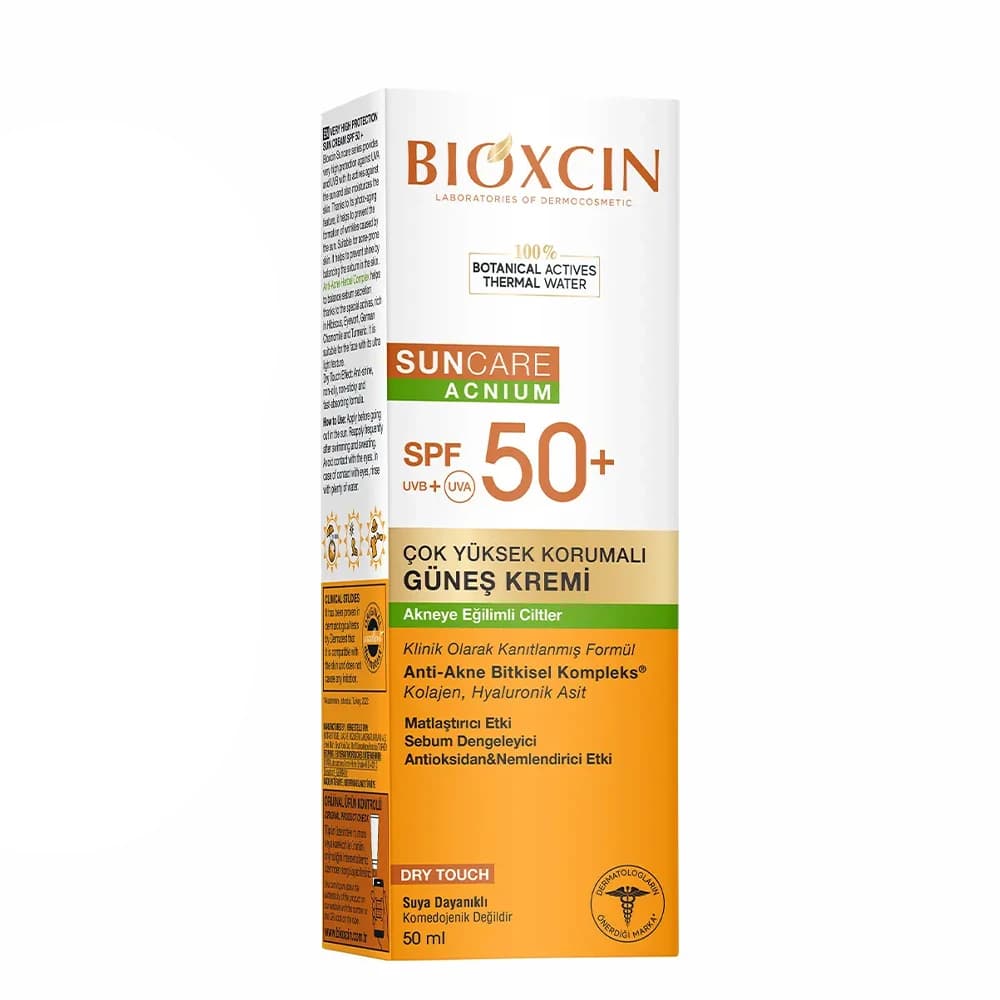 کرم ضد آفتاب بیوکسین Bioxcin با محافظت بسیار بالا مناسب پوست های مستعد آکنه Spf 50+ — تصویر ۴