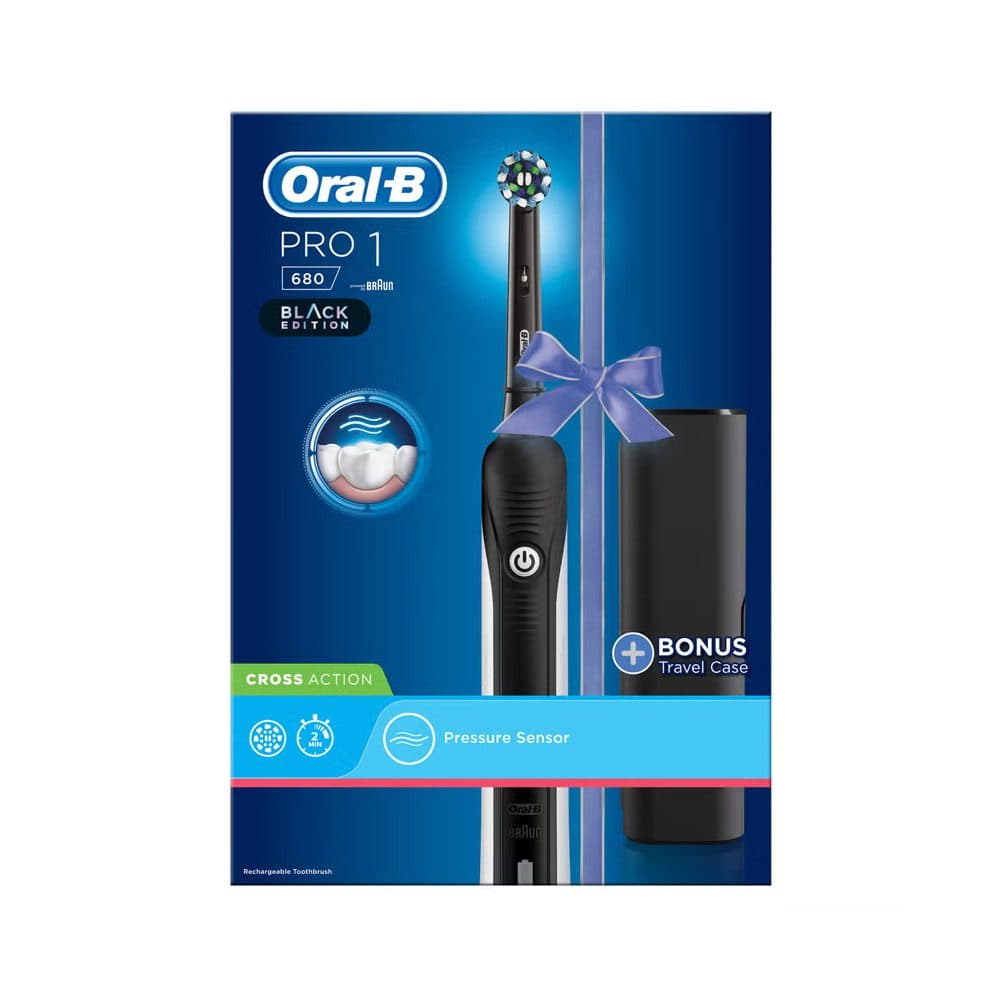 مسواک برقی اورال بی Oral-B مدل Pro 1 680 Black Edition رنگ مشکی