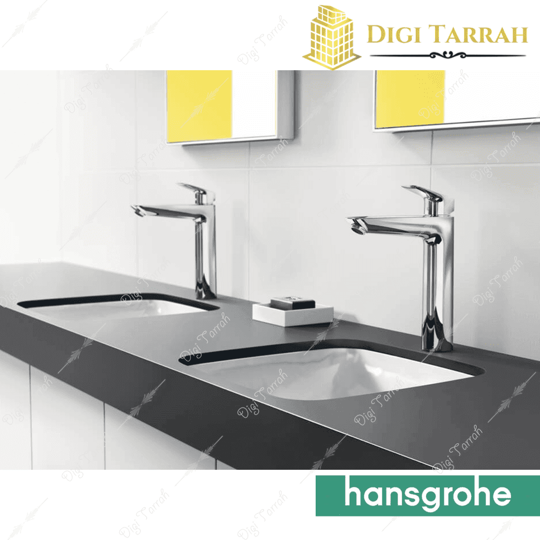 شیر روشویی پایه بلند هانس گروهه آلمان مدل logis 190 — تصویر ۷