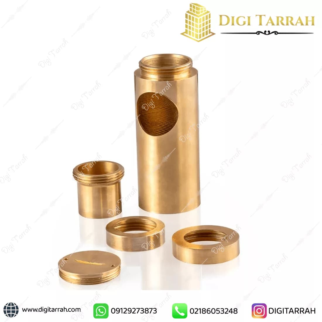 سیفون روشویی برنجی آکو — تصویر ۵