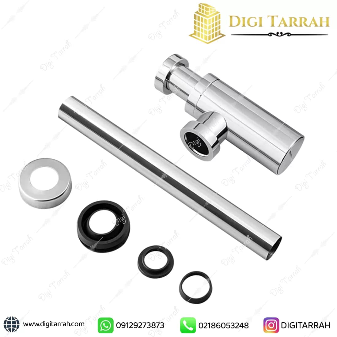 سیفون روشویی برنجی آکو — تصویر ۴