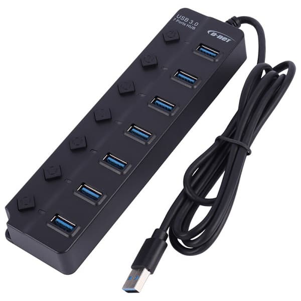 هاب 7 پورت 1.2متری usb 3.0 ( USB HUB )