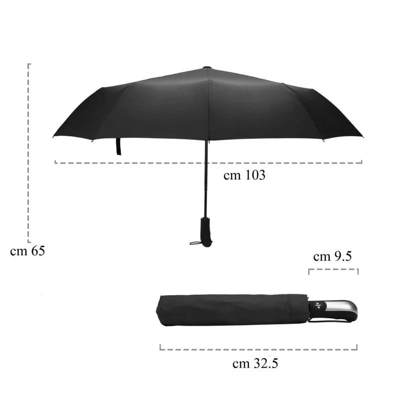 چتر تاشو فول اتوماتیک 10 فنر ضد باد مدل windproof — تصویر ۵