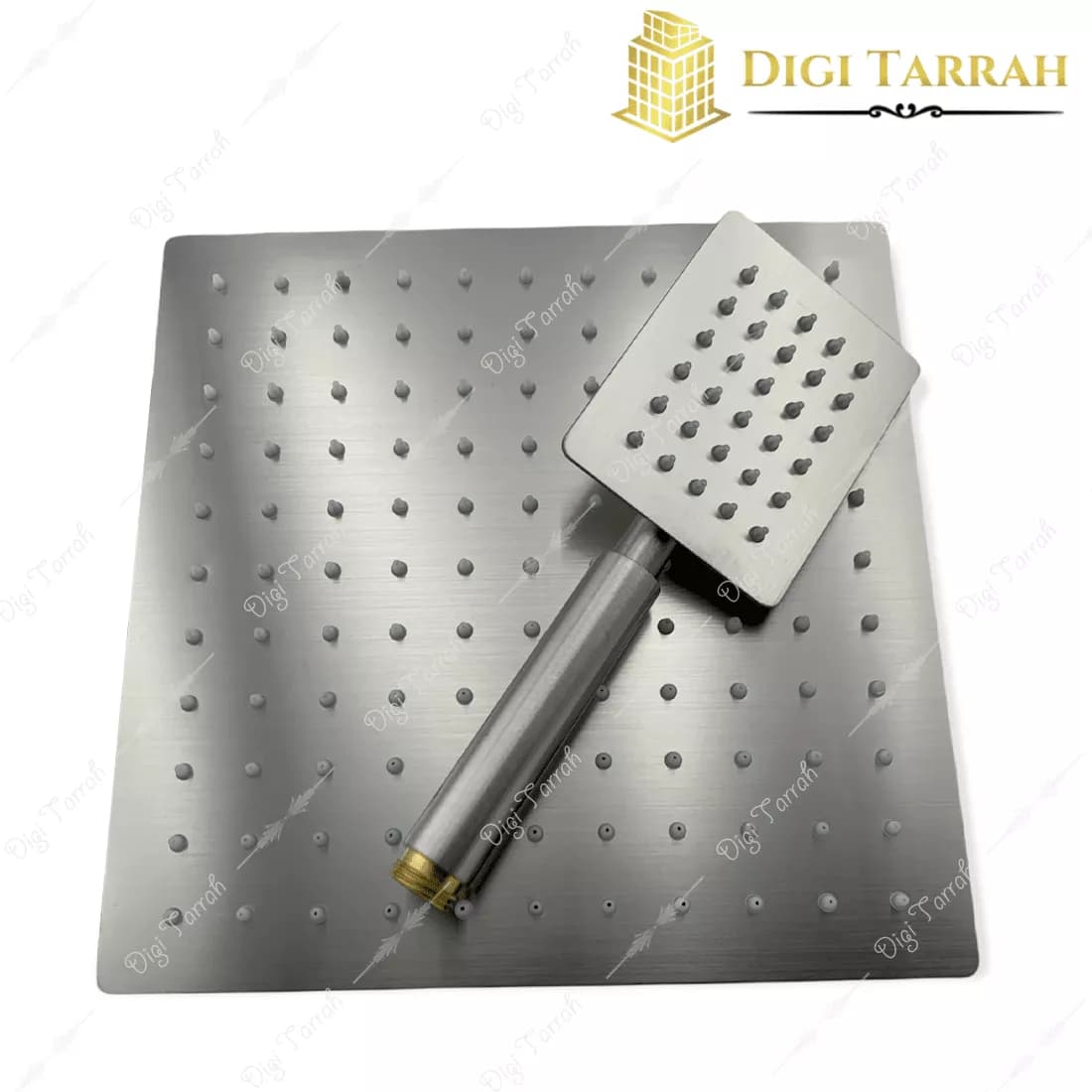 سردوش چهارگوش استیل مات 25 سانت