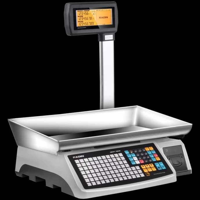 ترازوی پرینتردار رادین 70 کیلویی مدل NEXT-A RFID