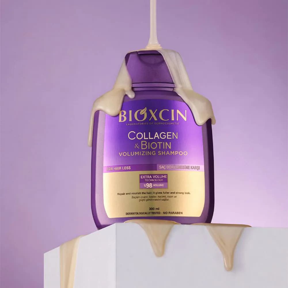 شامپو بیوکسین کلاژن و بیوتین (Bioxcin Collagen & Biotin) – حجم ۳۰۰ میل — تصویر ۶
