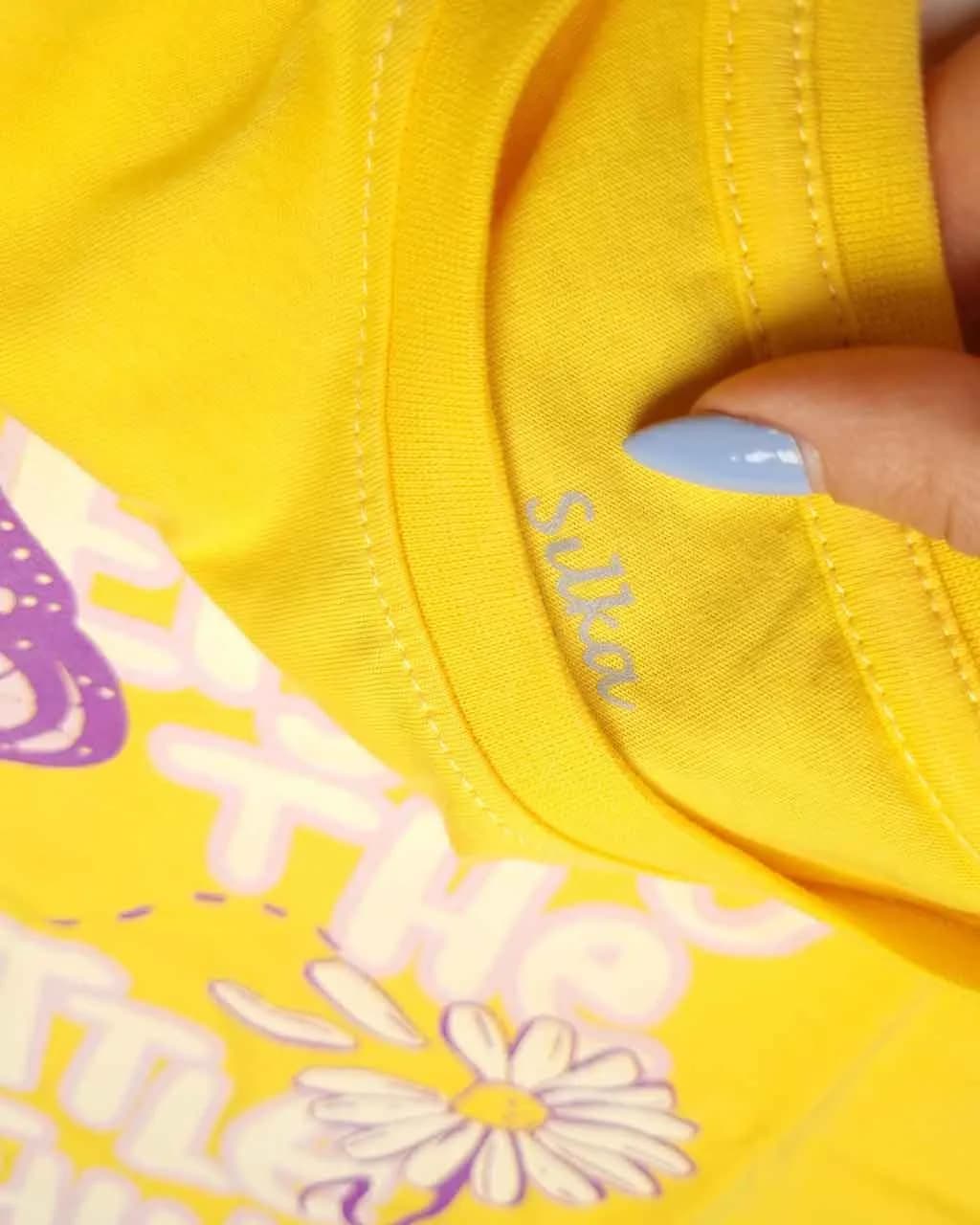 ست راحتی دخترانه نیم آستین little سیلکا — تصویر ۵