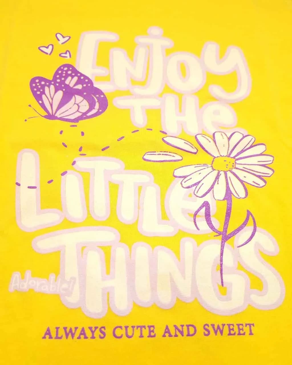 ست راحتی دخترانه نیم آستین little سیلکا — تصویر ۳