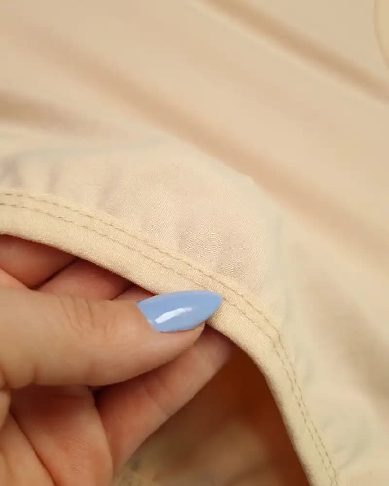 شورت زنانه نخی گنی فاق بلند اوت لت — تصویر ۵