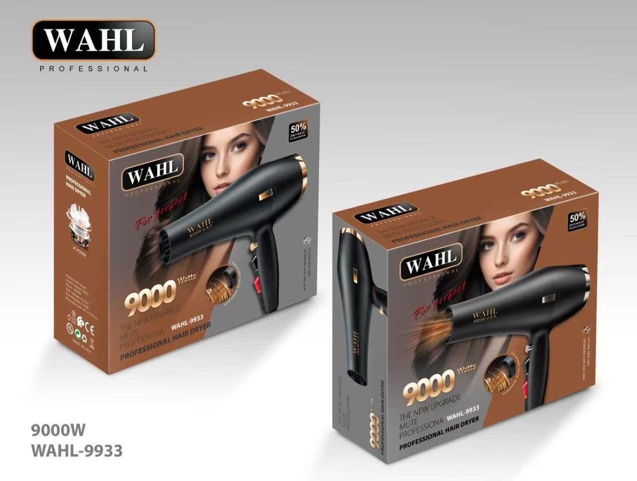 سشوار حرفه‌ای WAHL-9933 قدرت 9000 وات