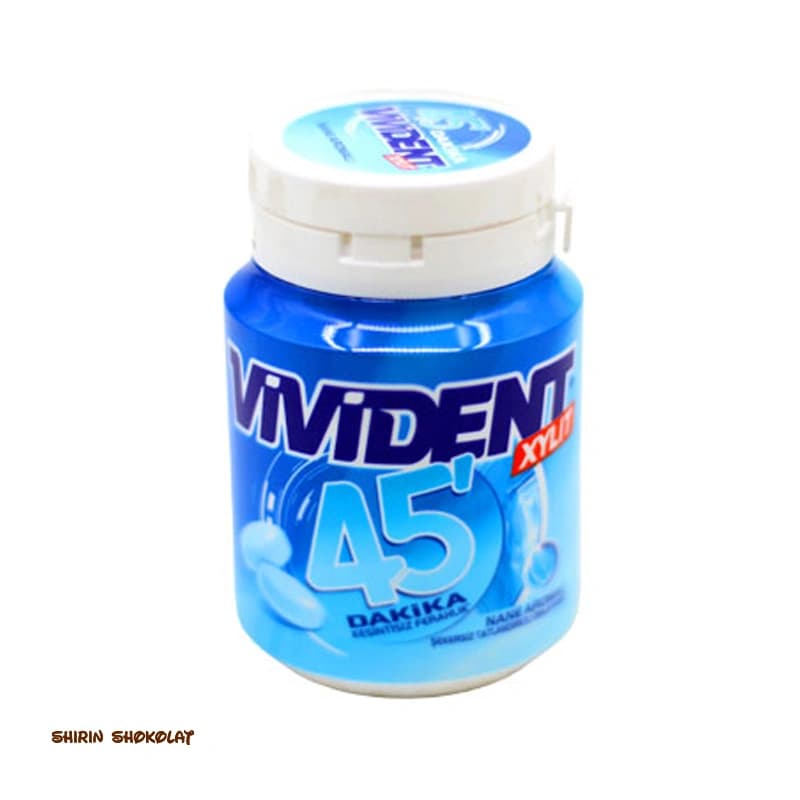 آدامس ویویدنت با طعم نعنا قوطی 45 دقیقه بدون شکر (vivident) — تصویر ۹