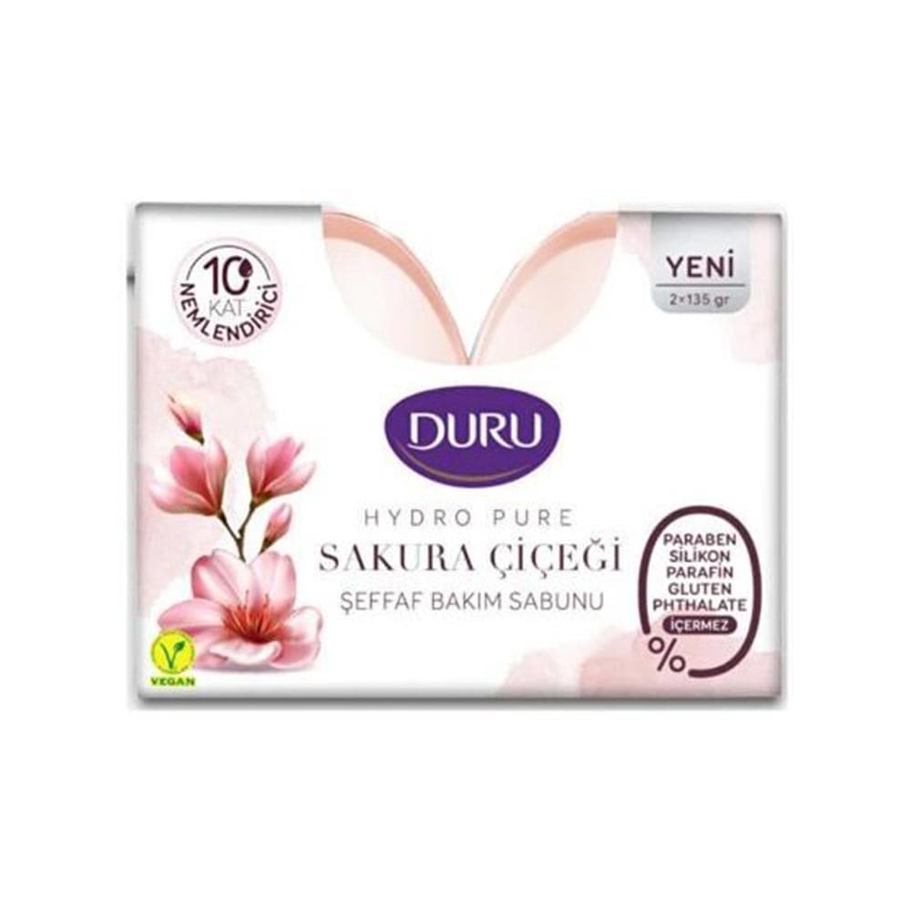 صابون دورو مدل HYDRO PURE رایحه شکوفه گیلاس بسته 2 عددی