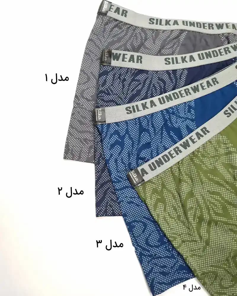شورت مردانه نیم پا کش از رو طرح متنوع سیلکا — تصویر ۶