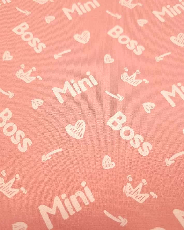 ست لباس راحتی دخترانه نیم آستین مدل mini boss — تصویر ۹