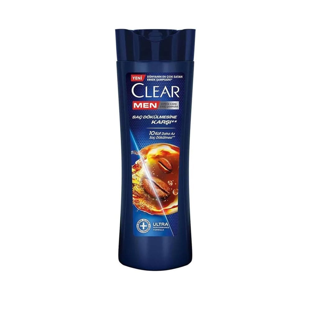 شامپو قهوه کلیر clear ضد ریزش و شوره مردانه اصل ترکیه حجم 350 میل