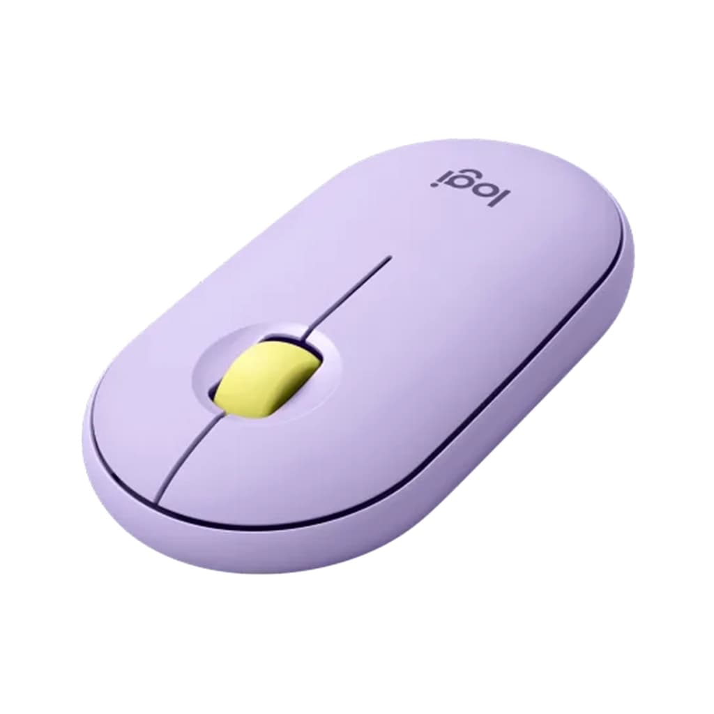 موس بی سیم لاجیتک مدل LOGITECH PEBBLE M350 SILENT رنگ بنفش — تصویر ۵