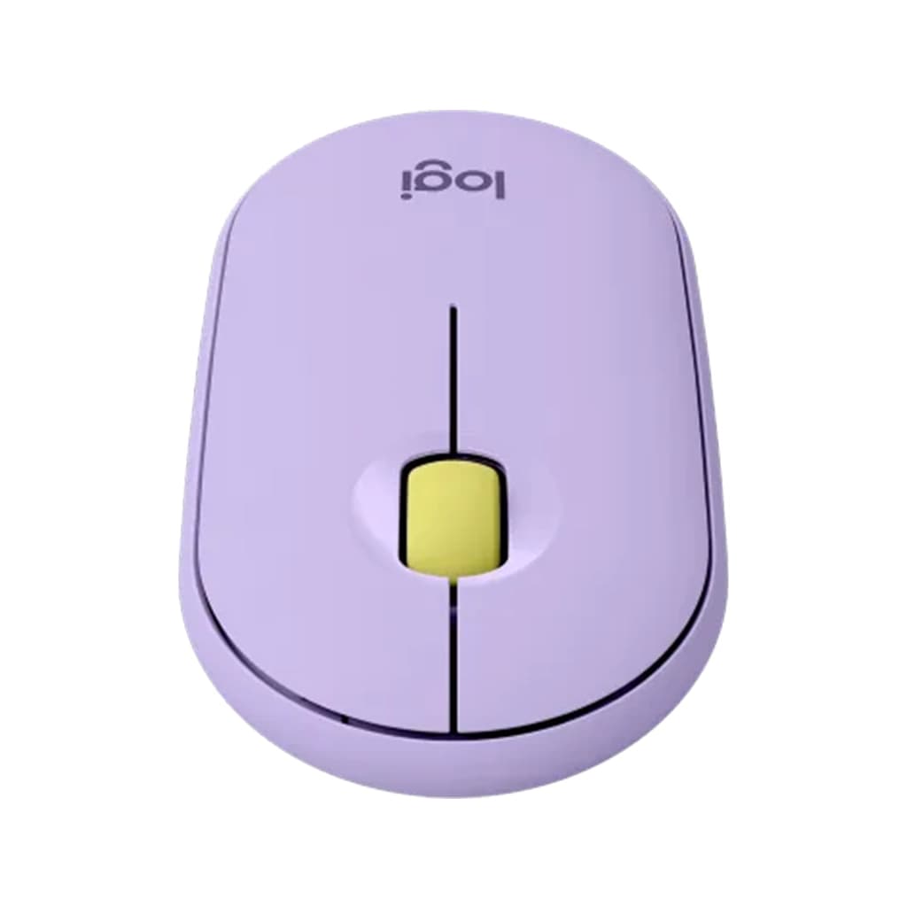 موس بی سیم لاجیتک مدل LOGITECH PEBBLE M350 SILENT رنگ بنفش — تصویر ۴