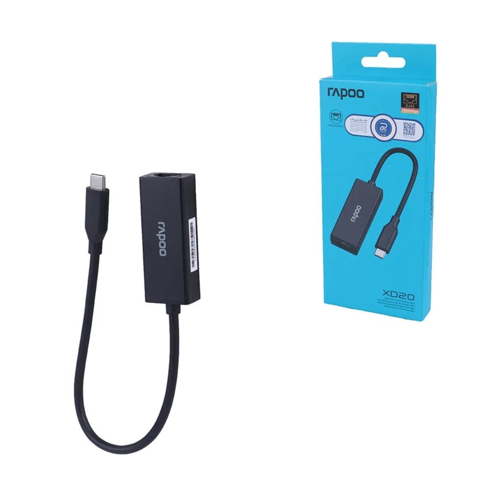 هاب TYPE-C به LAN رپو مدل RAPOO XD20 | دنیاکامپیوتر — تصویر ۵
