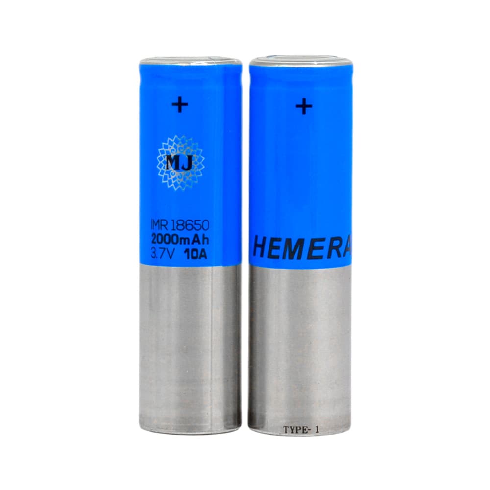 باتری لیتیوم یون 3.7v سایز 18650 2000mAh مارک HEMERA جریان 10A — تصویر ۱۱