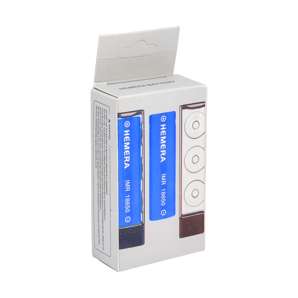 باتری لیتیوم یون 3.7v سایز 18650 2000mAh مارک HEMERA جریان 10A — تصویر ۵